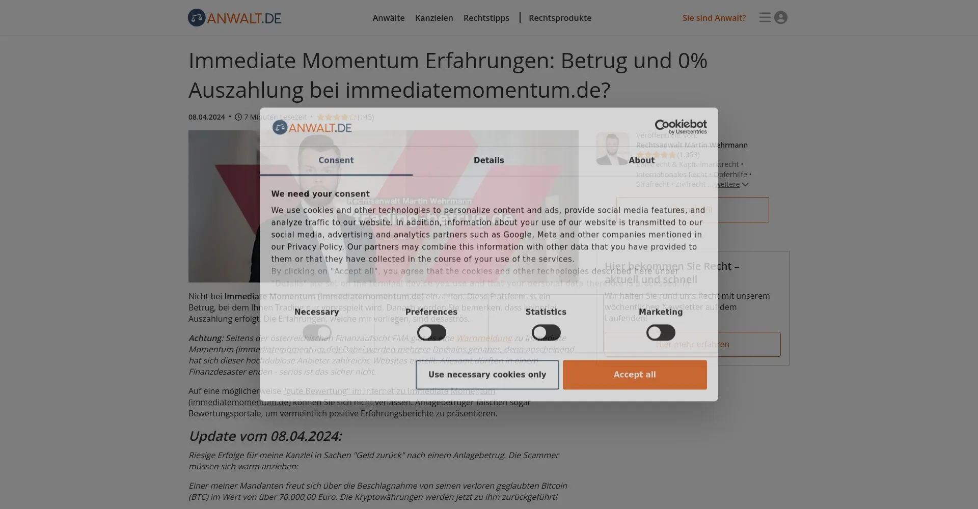 Immediate Momentum Erfahrungen 2025: Ist es seriös oder Betrug?